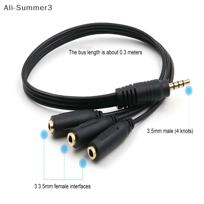 3.5mm 3 Way Port Aux Multi Hea - Earphone Splitter Jack avis et prix