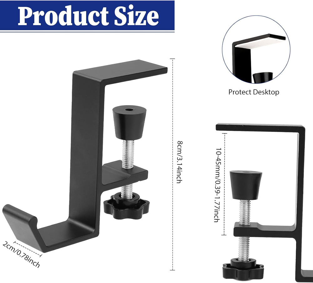 Aluminum Alloy Headphone Hook  - Headphone Stand Desk avis et prix