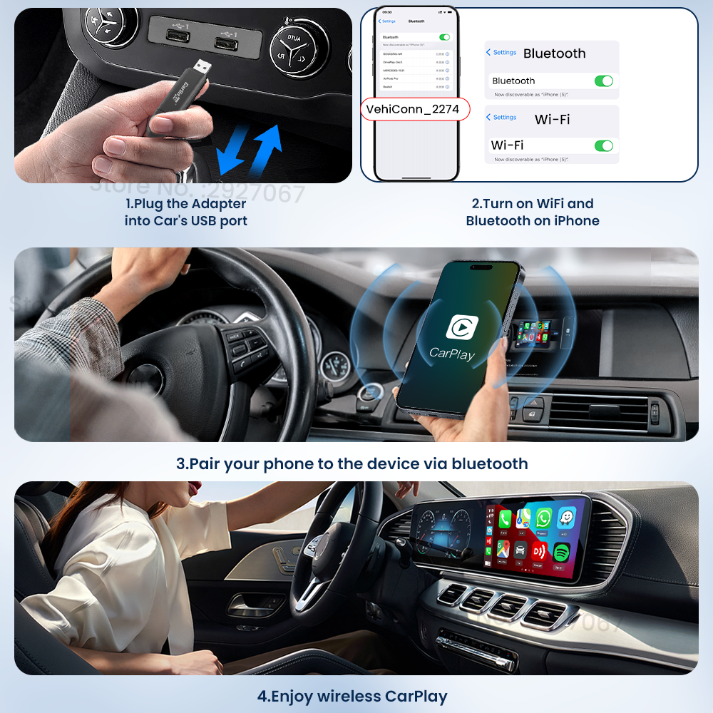 CarlinKit MINI 5.0 Pro Wireles - Bluetooth Adapter Receiver avis et prix
