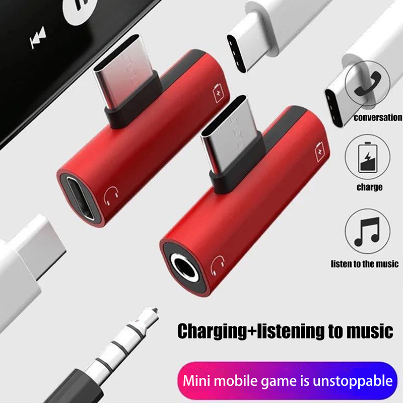 USB Type-C To 3.5 Mm Headphone - Earphone Splitter Jack avis et prix