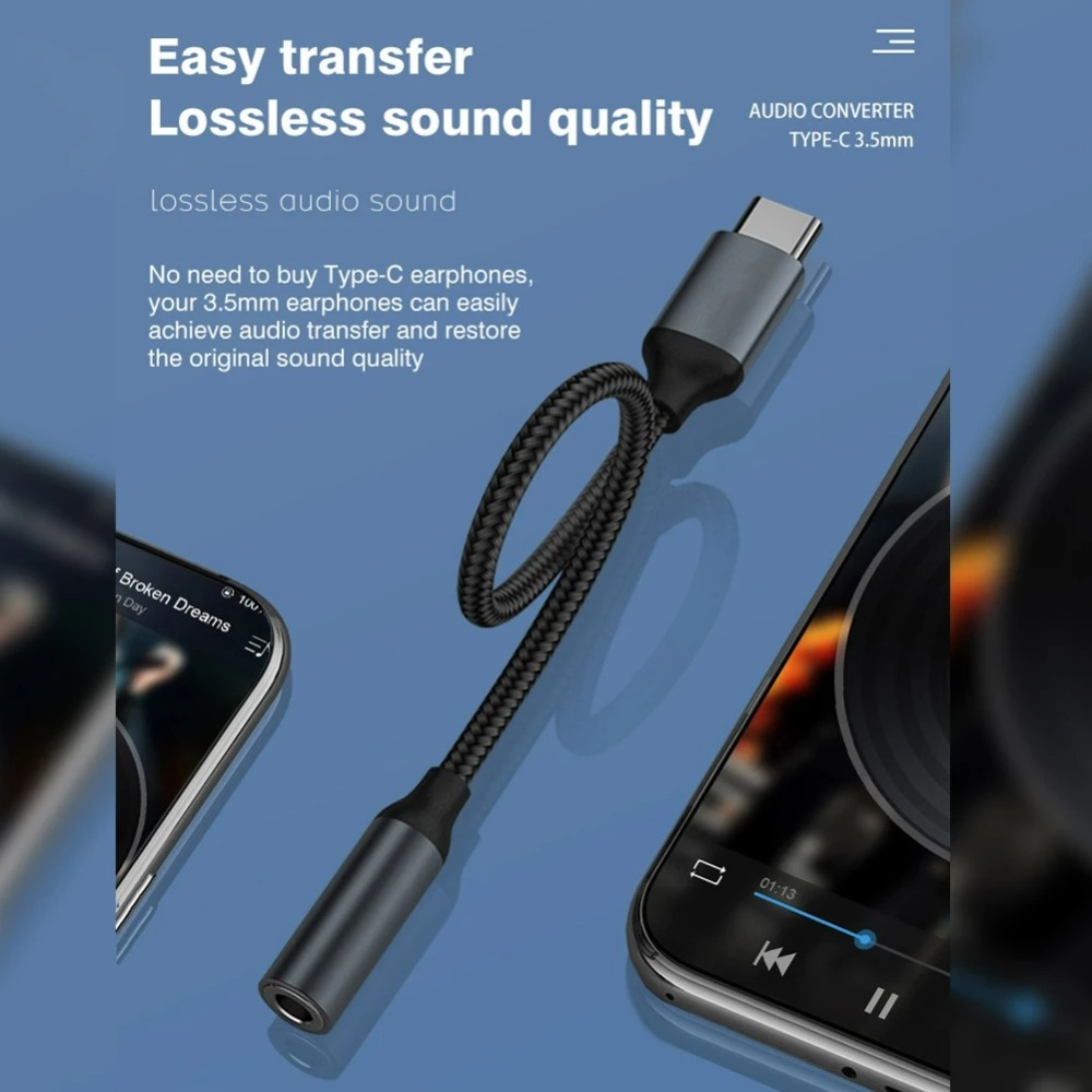 USB Type C To 3.5mm Audio Adap - Audiophile Headphone Wired avis et prix