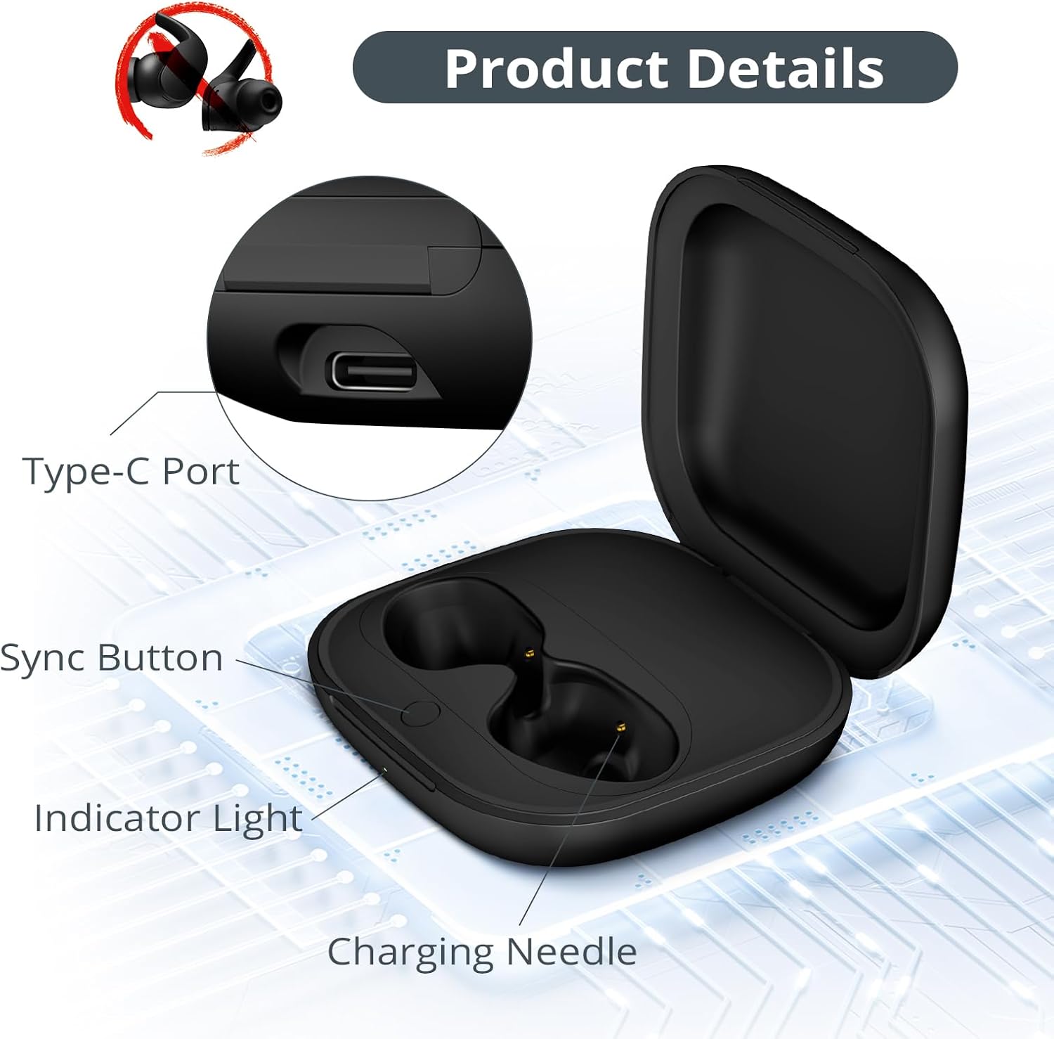700mAh Battery Earphone Chargi - Earbuds Charging Case avis et prix
