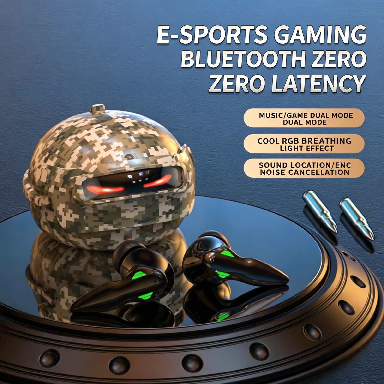 Helmet Style Gaming  Wireless  - Gaming Headset Rgb avis et prix