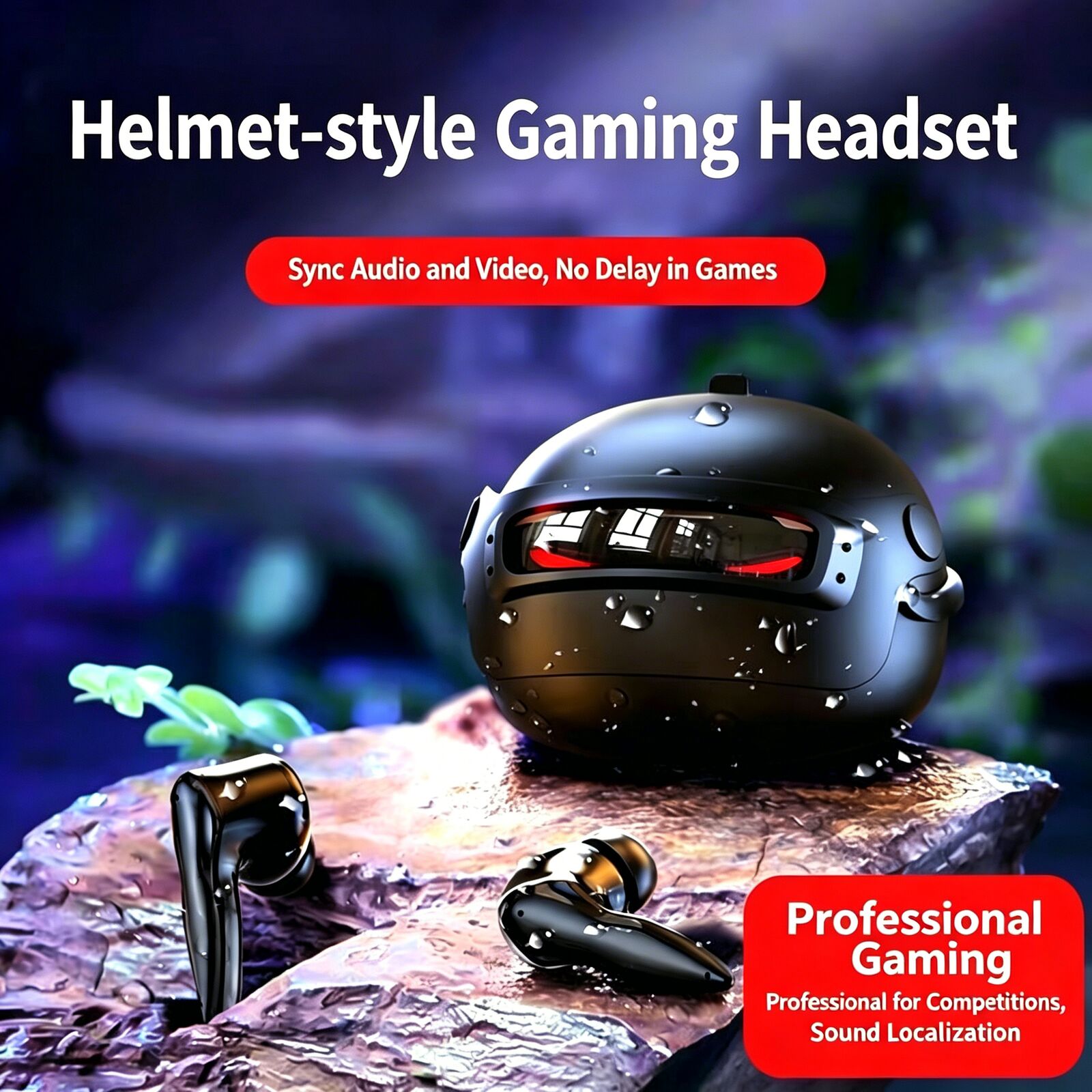 Helmet Style Gaming  Wireless  - Gaming Headset Rgb avis et prix