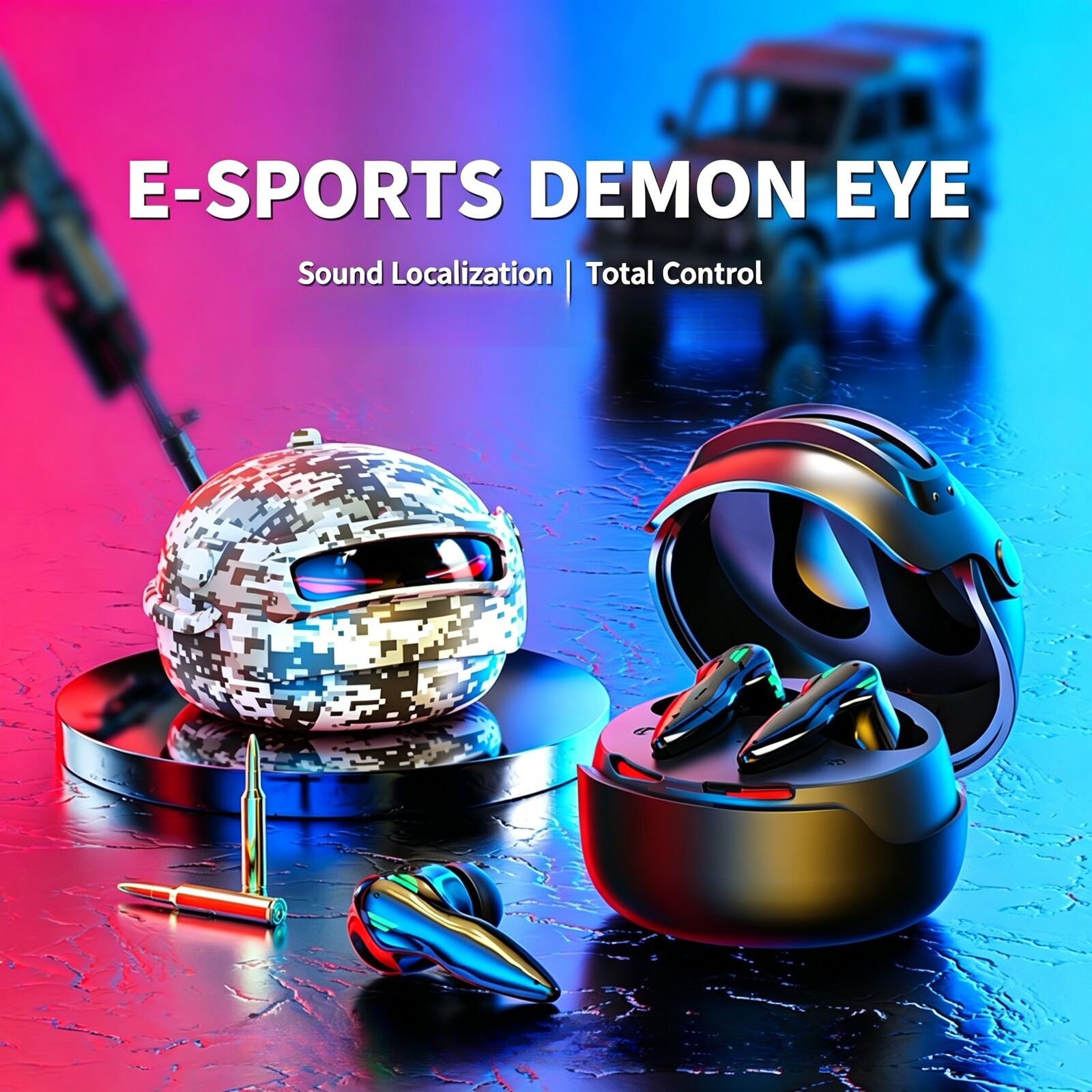 Helmet Style Gaming  Wireless  - Gaming Headset Rgb avis et prix