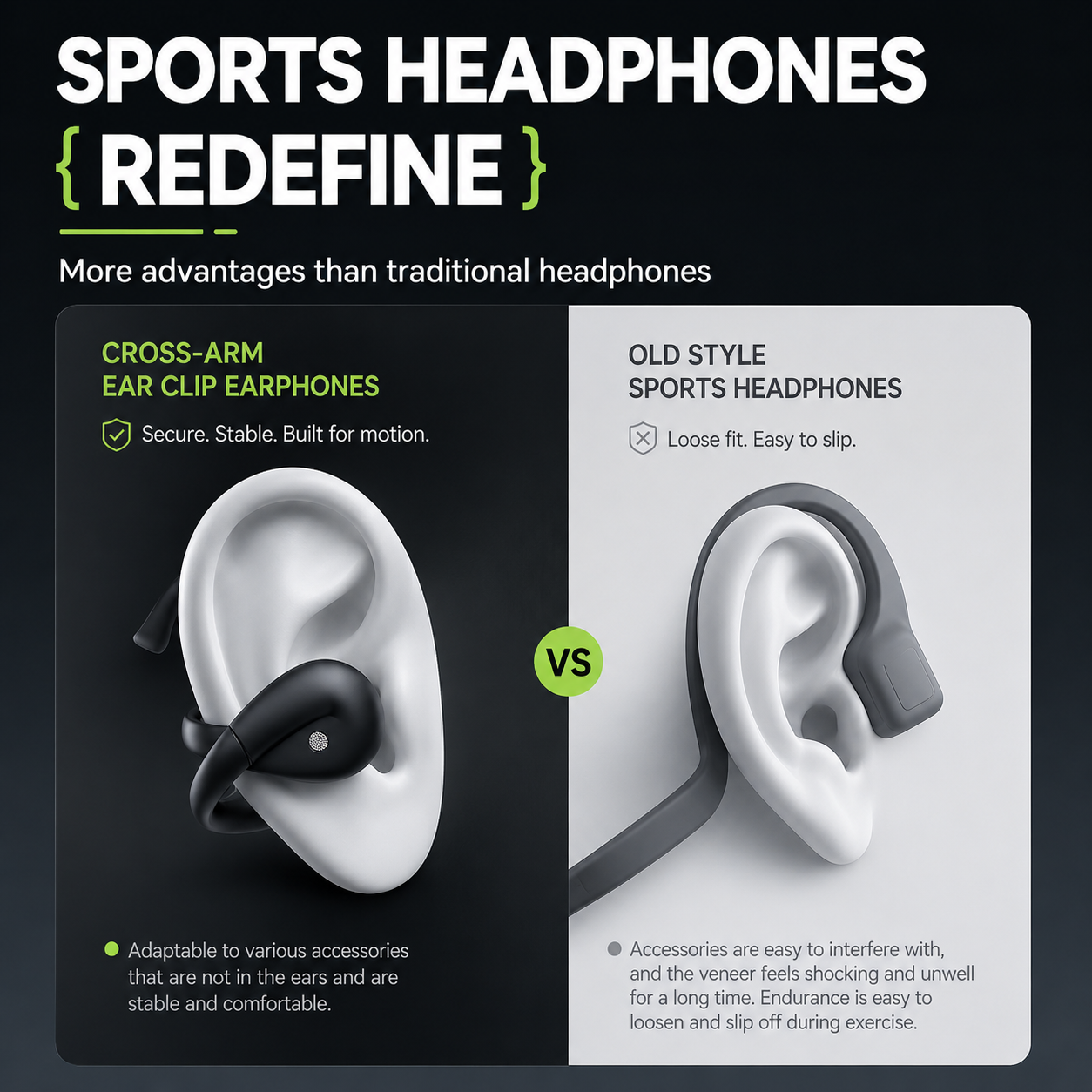 Acer OHR555 Unique Cross Arm O - Sports Earphone Hook avis et prix