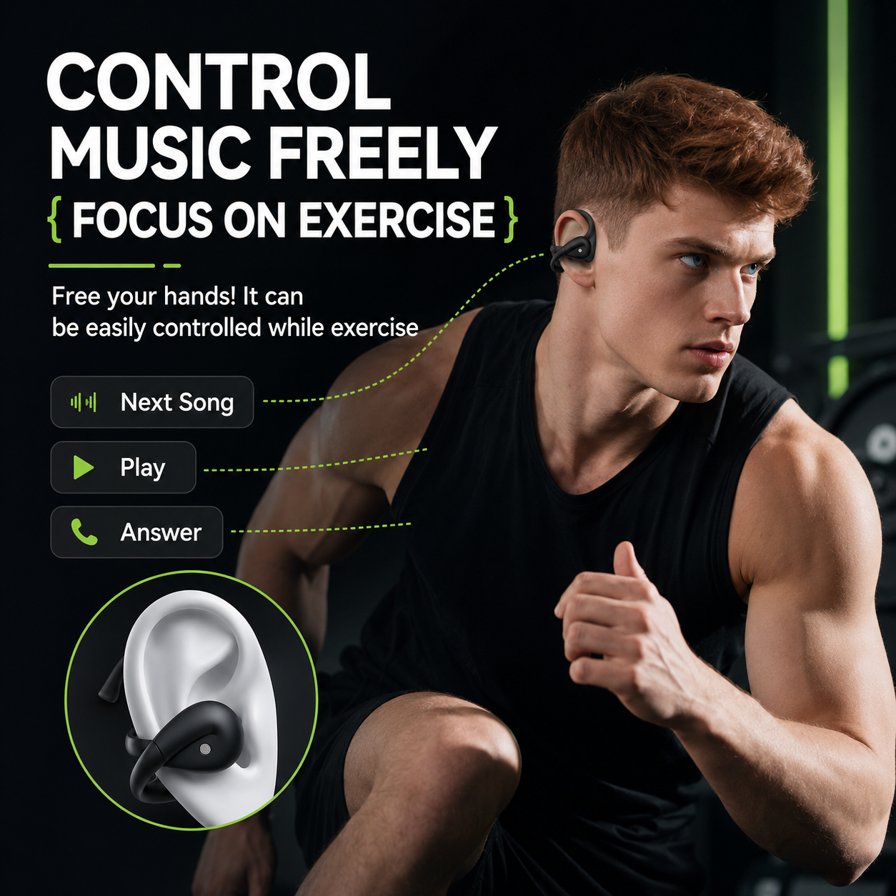 Acer OHR555 Unique Cross Arm O - Sports Earphone Hook avis et prix