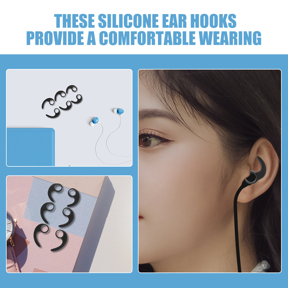 12Pcs Ear Hooks Silicone Sport - Silicone Ear Tip Replacement avis et prix