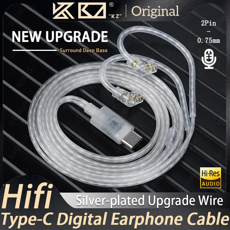 KZ Earphones Type-c 2PIN Cable - Wired Earphone Mic avis et prix