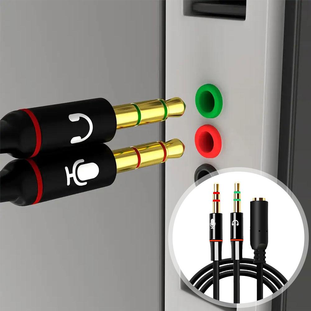 Headphone Microphone Audio Con - Audio Splitter Y avis et prix