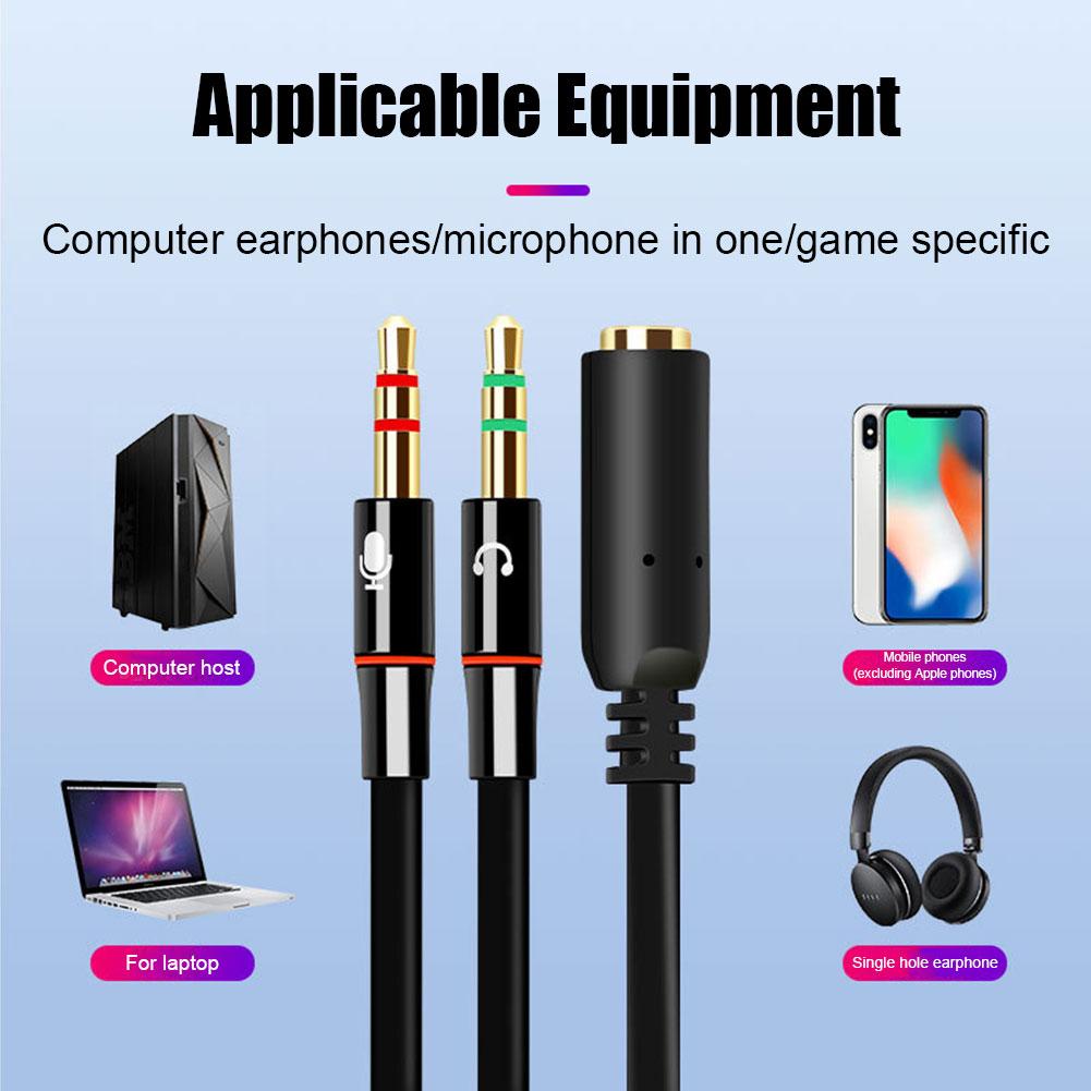 Headphone Microphone Audio Con - Audio Splitter Y avis et prix
