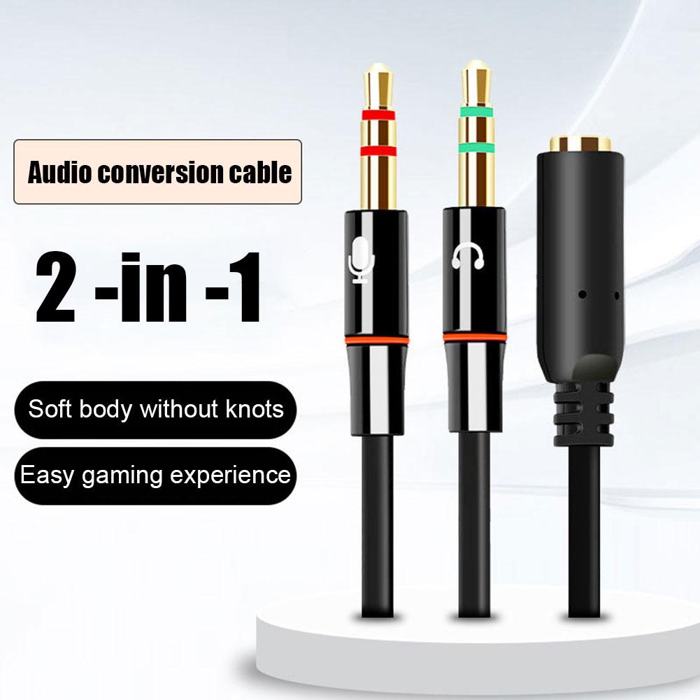 Headphone Microphone Audio Con - Audio Splitter Y avis et prix