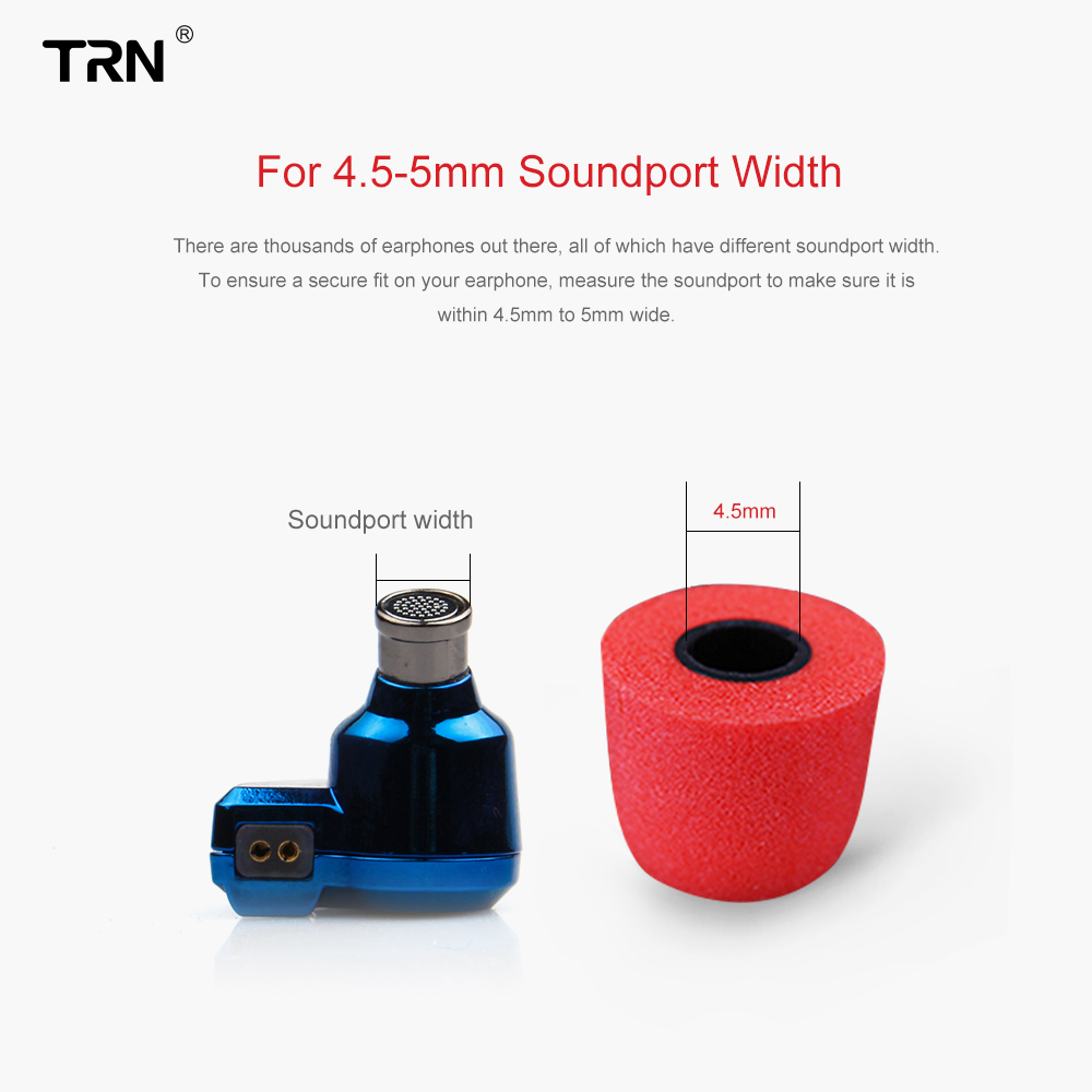 TRN 3Pairs (6pcs) Earphone Mem - Earphone Foam Tip avis et prix