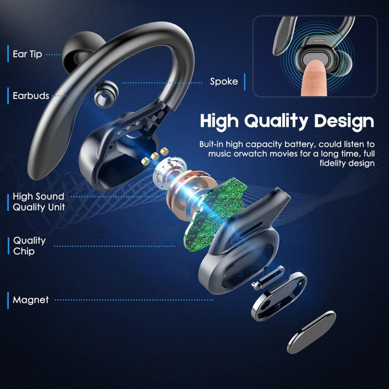 SP16 TWS Wireless Headphones B - Sports Earphone Hook avis et prix